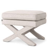 Tabouret 24 - Cordoba - Tabouret de bar en bois, lyssa blanc cassé, moderne et raffiné - Pacific Compagnie.