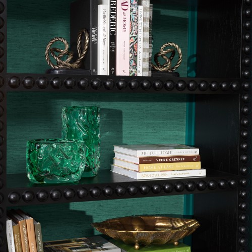 Vase 24 - Avoir - Turquoise luxury vase with glass material - Pacific Compagnie.