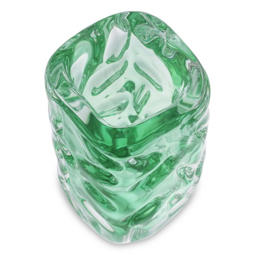 Vase 24 - Avoir - Vase décoratif en verre turquoise pour salle à manger - Pacific Compagnie.