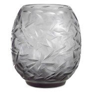 Vase 24 - Hadleigh - Vase de luxe en verre gris et blanc pour intérieur - Pacific Compagnie.