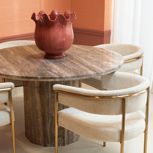 Vase 24 - Tulipa | Vase décoratif en céramique gris et rouge - Pacific Compagnie.