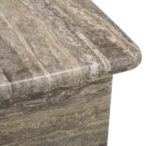 Table basse 24 - Ciro - Modern coffee table with luxurious travertine material - Pacific Compagnie.