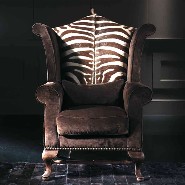 Fauteuil 39 - Montgomery Country - Leather armchair with wooden legs - Pacific Compagnie.