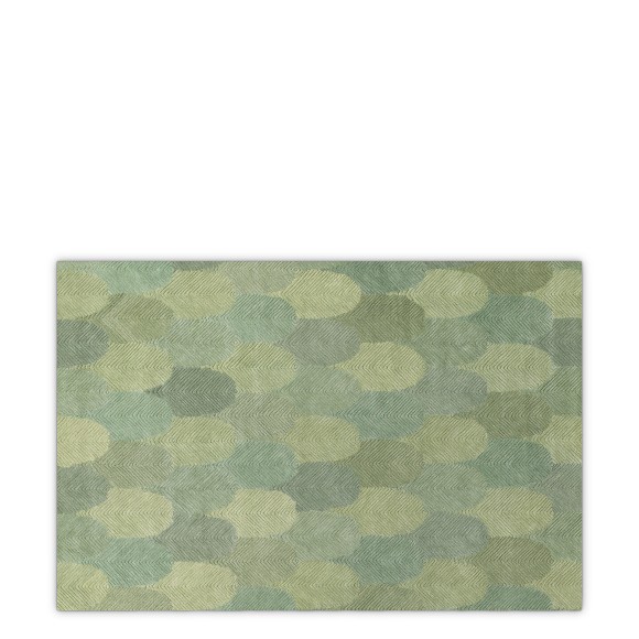 Tapis 24 - Mayfield - Tapis de luxe en vert avec dimensions variées - Pacific Compagnie.