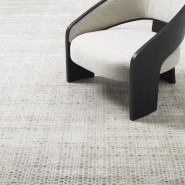 Tapis 24 - Langdon - Tapis de luxe petit modèle gris et blanc - Pacific Compagnie.
