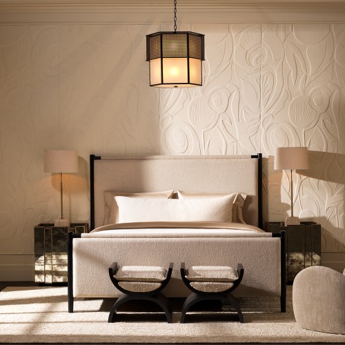 Table de chevet 24 - Nottingham - Eichholtz bedside table with mirrored finish - Pacific Compagnie.