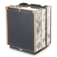 Table de chevet 24 - Nottingham - Modern bedside table with MDF and glass construction - Pacific Compagnie.
