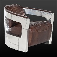 Fauteuil 22 - Aviator Riveted - Ergonomic Aviator Riveted armchair design - Pacific Compagnie.