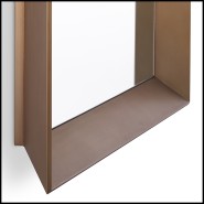 Miroir 24 - Othello carré - High-end decorative mirror with stainless steel frame - Pacific Compagnie.