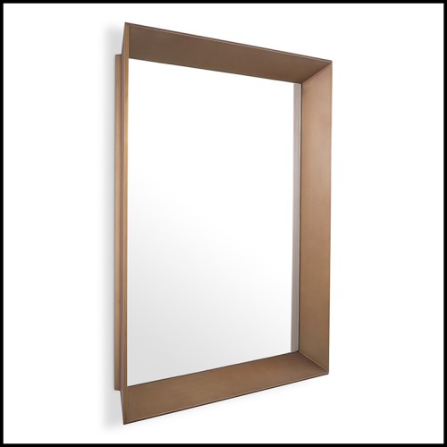 Miroir 24 - Othello carré - Upscale square mirror with classic design and premium materials - Pacific Compagnie.