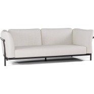 Canapé 48 - Nami - Modern outdoor sofa with lava and flint colors - Pacific Compagnie.