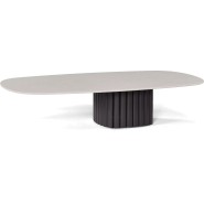 Table basse 128x72 48 - Nami - Table basse d'extérieur en Marble white - Pacific Compagnie.