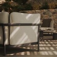 Double siège 48 - Nami - Siège double pour terrasse en aluminium robuste - Pacific Compagnie.