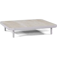 Repose - pieds Ceramic Insert 48-Nami - Stylish outdoor pouf with ceramic insert and multiple color options - Pacific Compagnie.