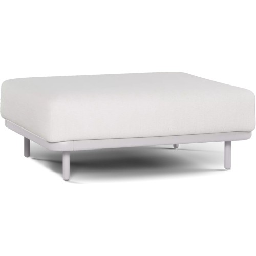 Repose - pieds Full Alu 48-Nami - Modern lava and flint coloured aluminium footrest for outdoor lounging - Pacific Compagnie.