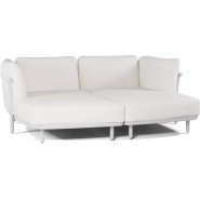 Méridienne 48 - Nami - Luxe outdoor chaise lounge in Lava/Flint color - Pacific Compagnie.