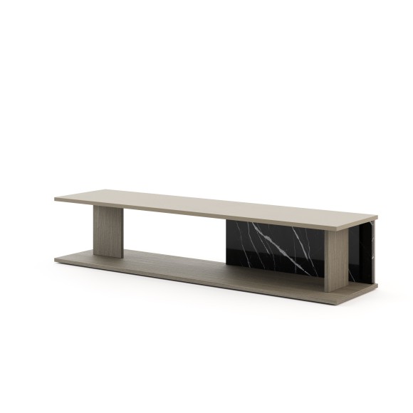 Meuble de rangement 174 - Will - Walnut storage unit with marble details - Pacific Compagnie.