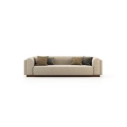 Sofa 174 - Wellington | Canapé en bois et tissu de couleur blanche - Pacific Compagnie.