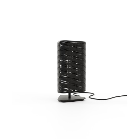 Lampe de bureau 174 - Walker - Compact iron table lamp for home office, black and white color scheme - Pacific Compagnie.