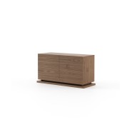 Commode 174 - Uso - Compact walnut matte wood commode, perfect for bedrooms - Pacific Compagnie.