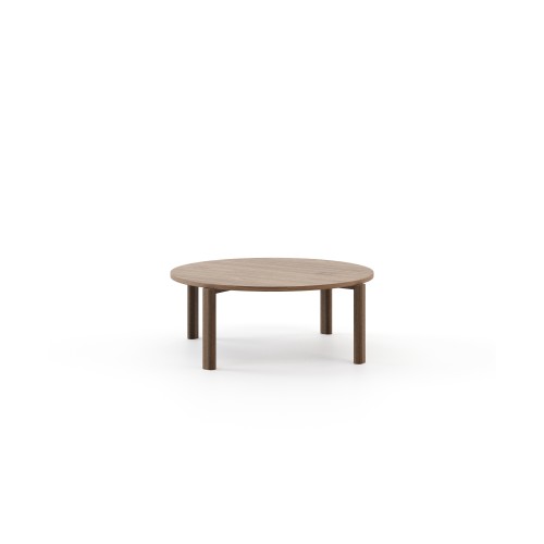 Table d’appoint 174 - Tasos - Table d'appoint en bois et céramique, noyer mat - Pacific Compagnie.