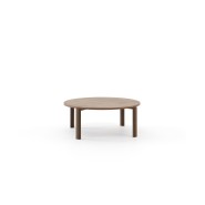 Table d’appoint 174 - Tasos - Table d'appoint en bois et céramique, noyer mat - Pacific Compagnie.