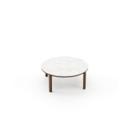 Table d’appoint 174 - Tasos - Décoration intérieure en bois, table d'appoint en noyer mat - Pacific Compagnie.