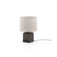 Lampe de bureau 174 - Smith - Walnut wooden table lamp with marble details - Pacific Compagnie.