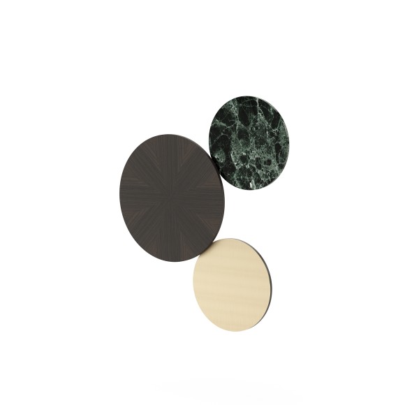 Applique 174 - Jackson’s - Décoration murale en PVC et noyer mat - Pacific Compagnie.