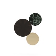 Applique 174 - Jackson’s - Modern walnut wall lamp with marble details - Pacific Compagnie.