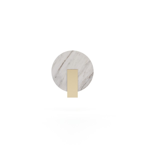 Applique 174 - Lord - Modern marble and metal wall lamp design - Pacific Compagnie.