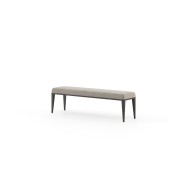 Banc 174 - Amy | Banc en bois et tissu avec coussin Vienna kaki - Pacific Compagnie.