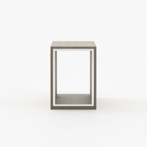 Table d’appoint 174 - Nilo - Living room sidetable with matte aged oak finish - Pacific Compagnie.