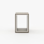 Table d’appoint 174 - Nilo - Living room sidetable with matte aged oak finish - Pacific Compagnie.