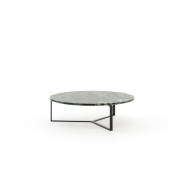 Table basse 174 - Dili - Smoked Eucalyptus coffee table with marble top - Pacific Compagnie.