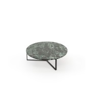 Table basse 174 - Dili - Wooden and metal coffee table with smoked finish - Pacific Compagnie.