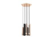 Suspension 174 - Jazz | Suspension en acier inoxydable poli, forme moderne - Pacific Compagnie.