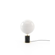 Lampe de bureau 174 - Marcel - Wooden metallic glass table lamp in black and white - Pacific Compagnie.