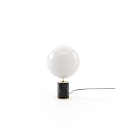 Lampe de bureau 174 - Marcel - Black and white table lamp with marble base - Pacific Compagnie.