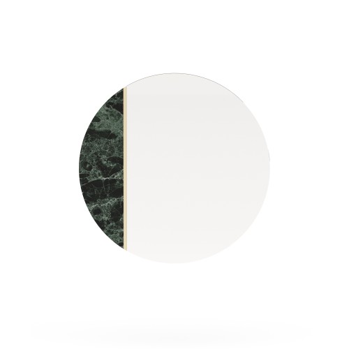 Miroir 174 - Rosane - Black and white marble mirror with metal frame - Pacific Compagnie.