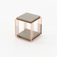 Table d’appoint 174 - Megan - Small wooden sidetable with matte finish - Pacific Compagnie.