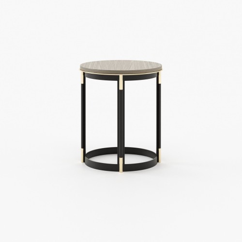 Table d’appoint 174 - Lyssa - Meuble d'appoint en bois et marbre avec design élégant - Pacific Compagnie.