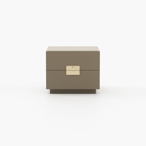 Table de chevet 174 - Lady - Bedside table with wood and metal construction - Pacific Compagnie.