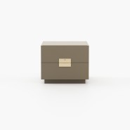 Table de chevet 174 - Lady - Bedside table with wood and metal construction - Pacific Compagnie.