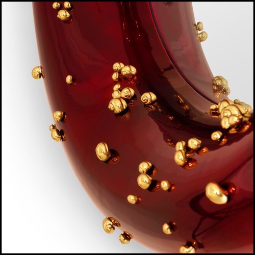 Miroir 155 - Red Mirror - Noir Pacific Compagnie.