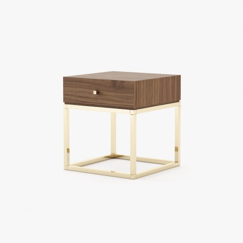 Table de chevet 174 - Ester - Large wooden bedside table with storage - Pacific Compagnie.