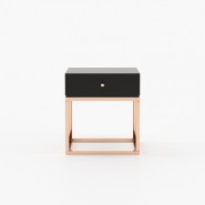 Table de chevet 174 - Ester - Walnut matte bedside table for bedroom decor - Pacific Compagnie.