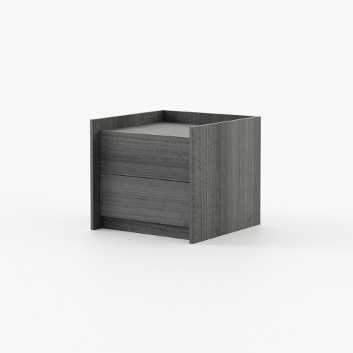 Table de chevet 174 - Endy - Small bedside table with Walnut Matte finish - Pacific Compagnie.