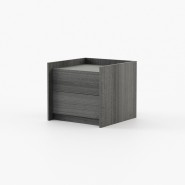 Table de chevet 174 - Endy - Small bedside table with Walnut Matte finish - Pacific Compagnie.