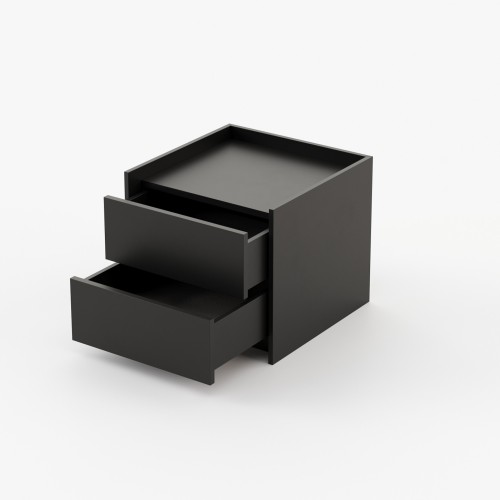 Table de chevet 174 - Endy - Laskasas bedside table with walnut wood tone - Pacific Compagnie.